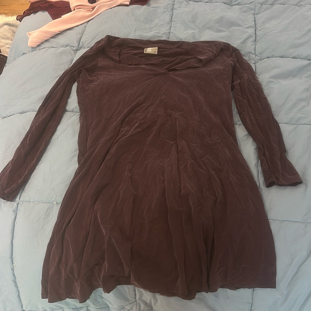Purple long sleeve dress